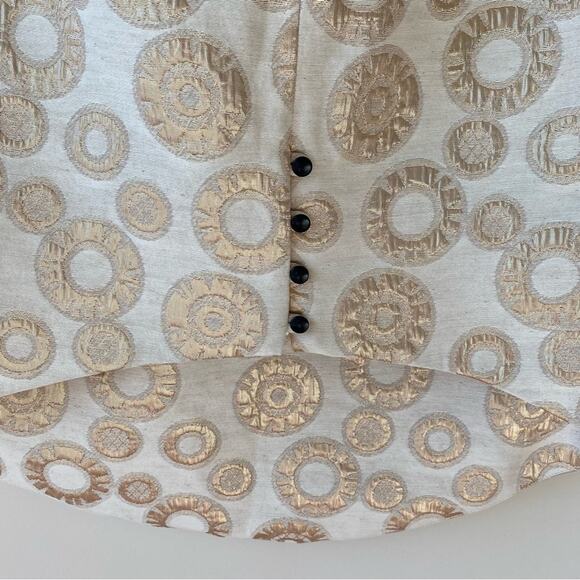 NWT Anthropologie Corey Lynn Calter Latia Gold Metallic Brocade Pencil Skirt 6 - Picture 11 of 13